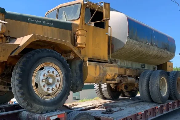 Classic Pacific Water Truck From 1950s — Still Running Strong